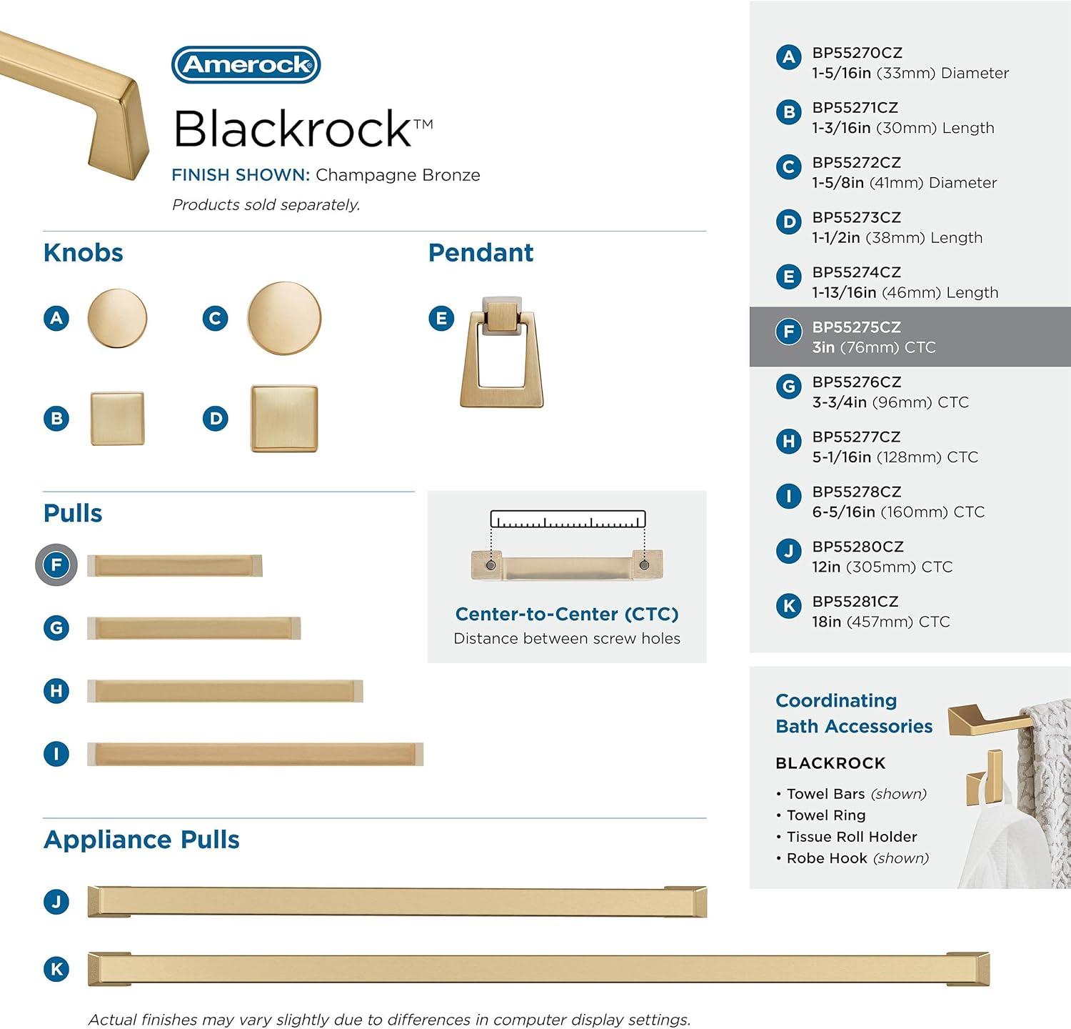 Blackrock 3" Center to Center Bar Pull