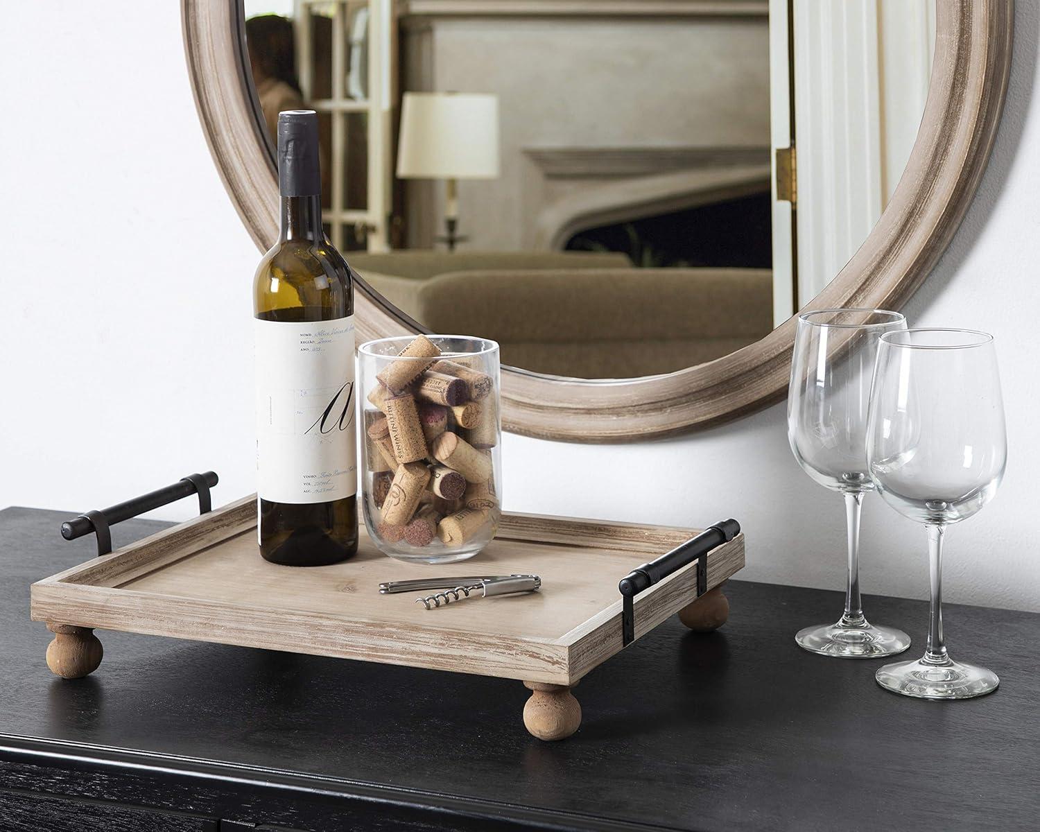 Kate and Laurel Bruillet Tray, 12x16, Brown