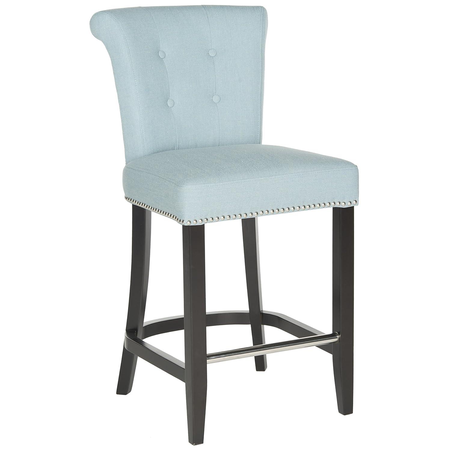 Addo Ring Counter Stool - HUD8241 - Sky Blue - Safavieh