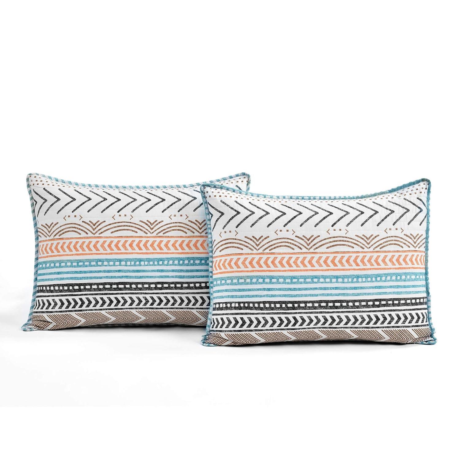Hygge Geo Reversible Contemporary 3-Piece Quilt Set