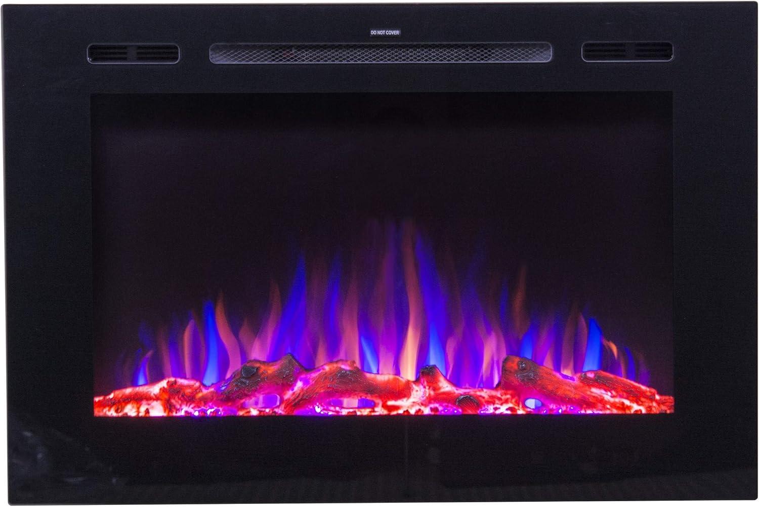 Forte Recessed or Wall Mounted Electric Fireplace