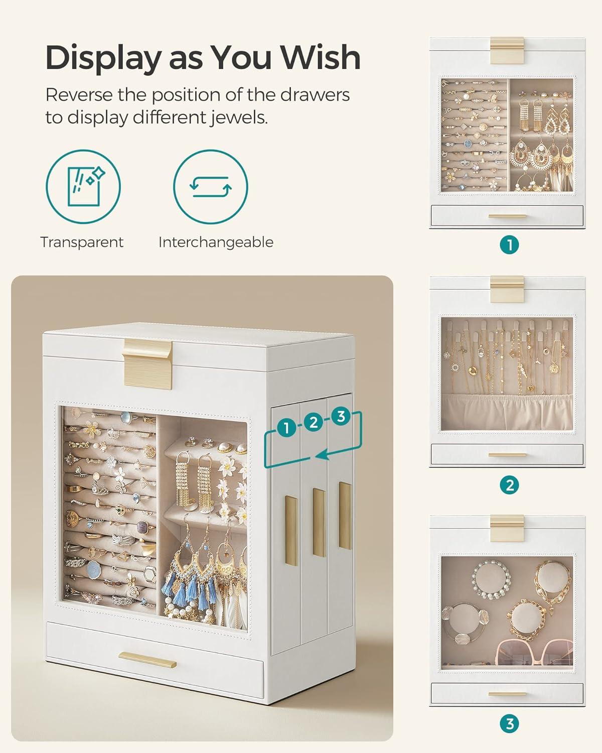 Latitude Run® 5 Layer Jewelry Box with Glass Window