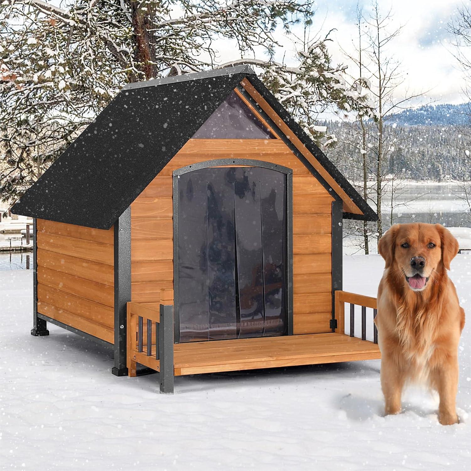 Aivituvin Wood Insulated Dog House