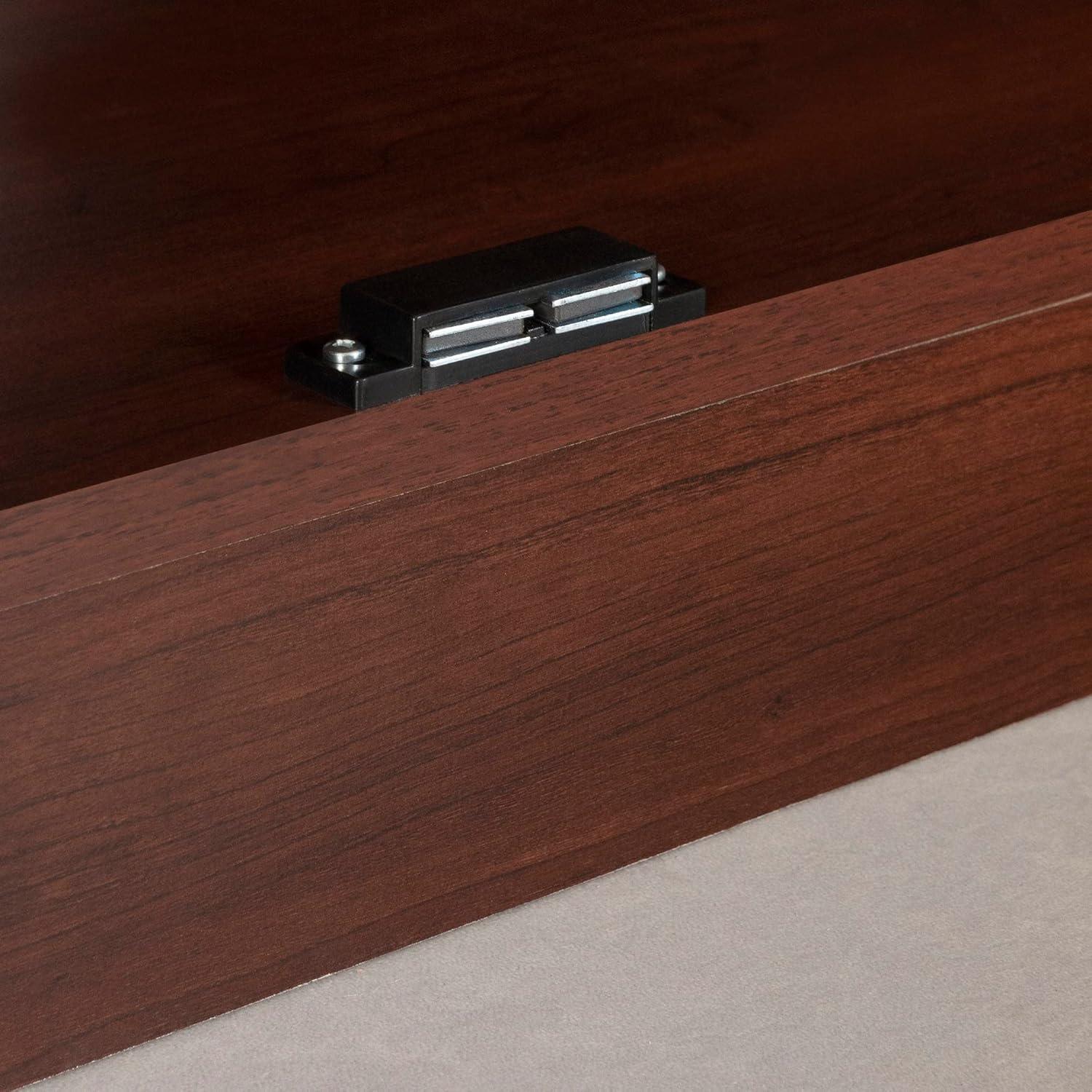 2 Door Morgan Storage Cabinet Royal Cherry - South Shore: Laminated Particleboard, Adjustable Shelves