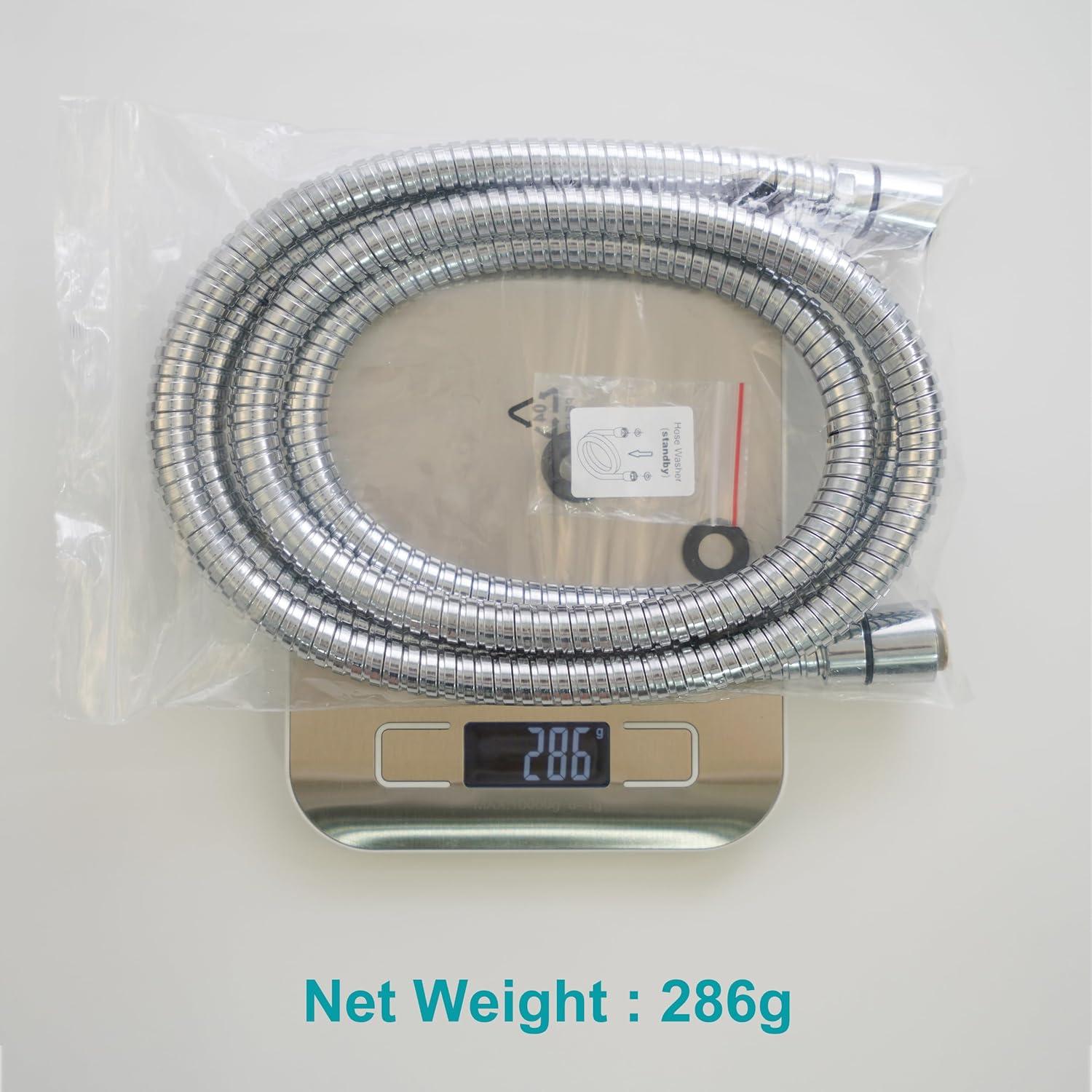 Shower Hose Replacement,79 Inches Extra Long Stainless Steel Handheld Shower Head Hose Attachment with G1/2 Universal Brass Insert & Nut,Durable Flexible & Anti-twist for Bidet Sprayer,Chrome
