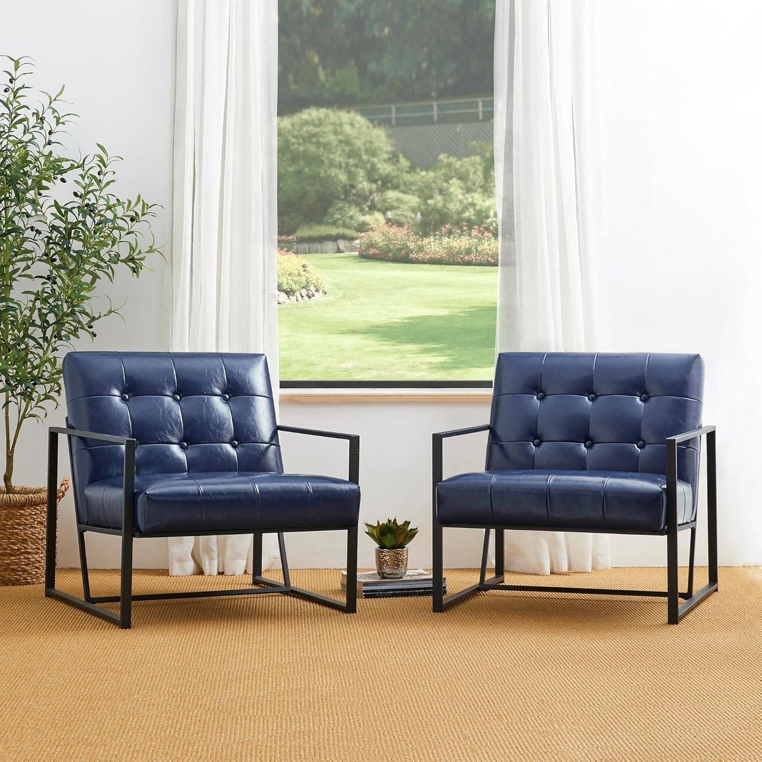 Billings Faux Leather Armchair