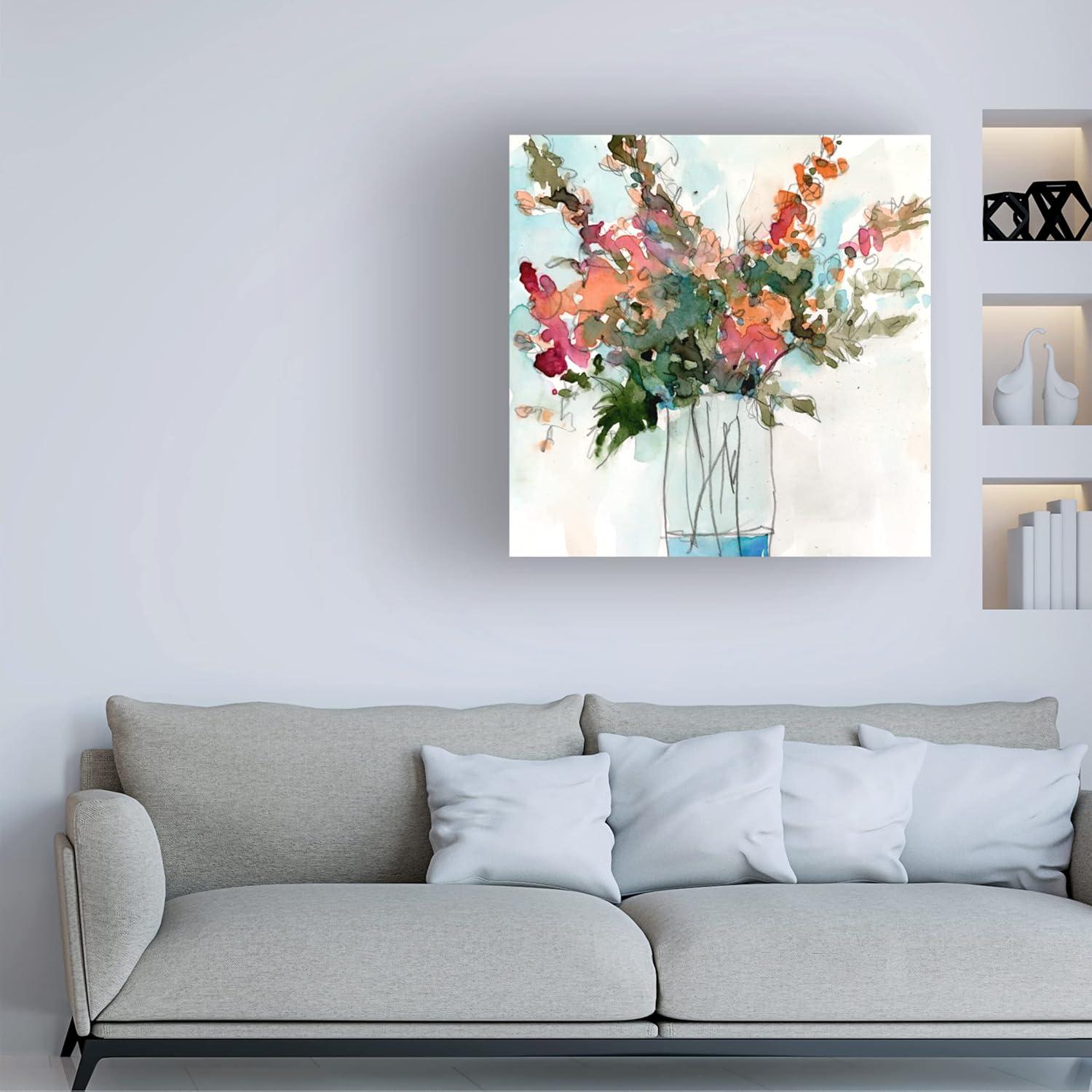 Trademark Fine Art -Samuel Dixon  'Water Garden Still Life I' Canvas Art