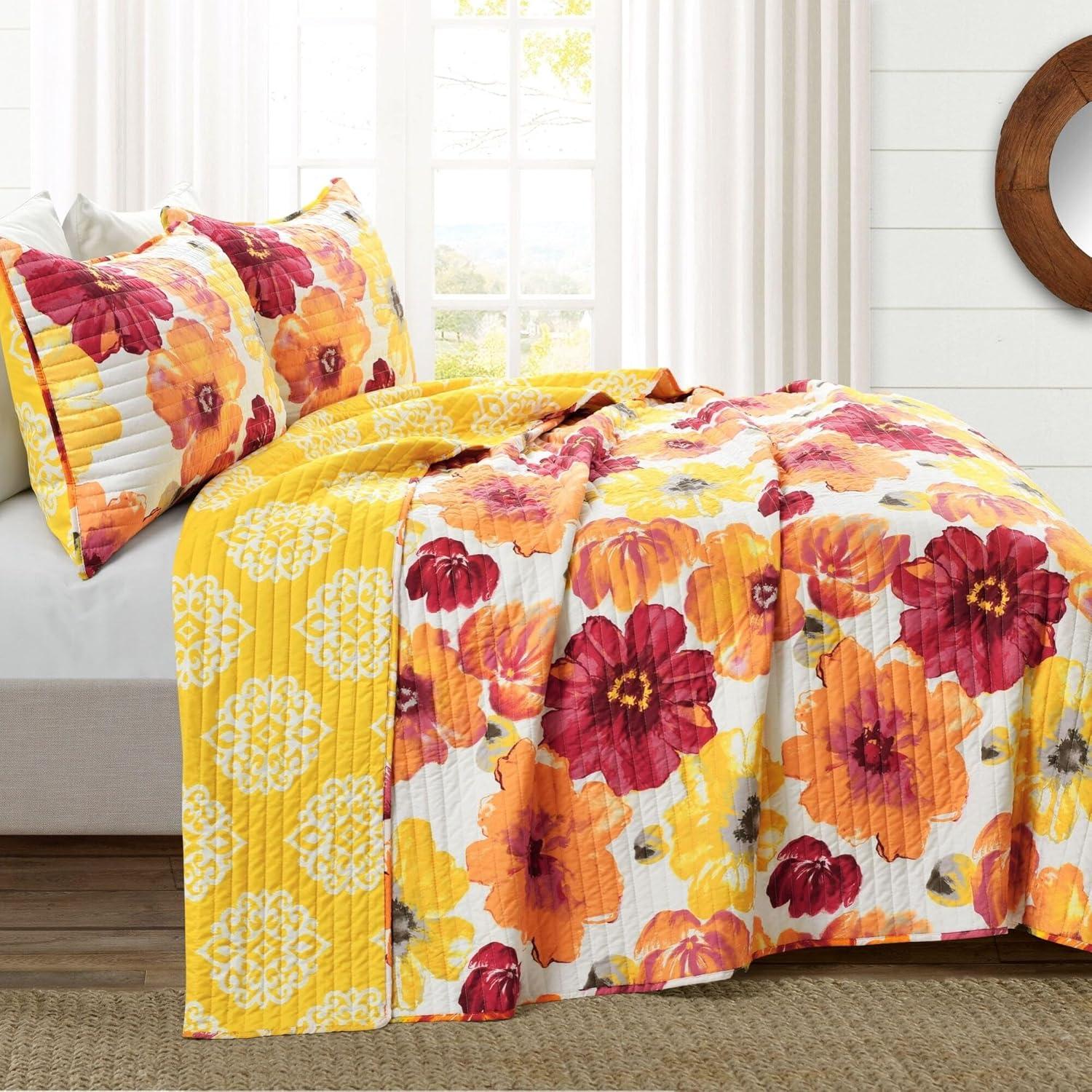 Lush Decor Leah Reversible Quilt Set