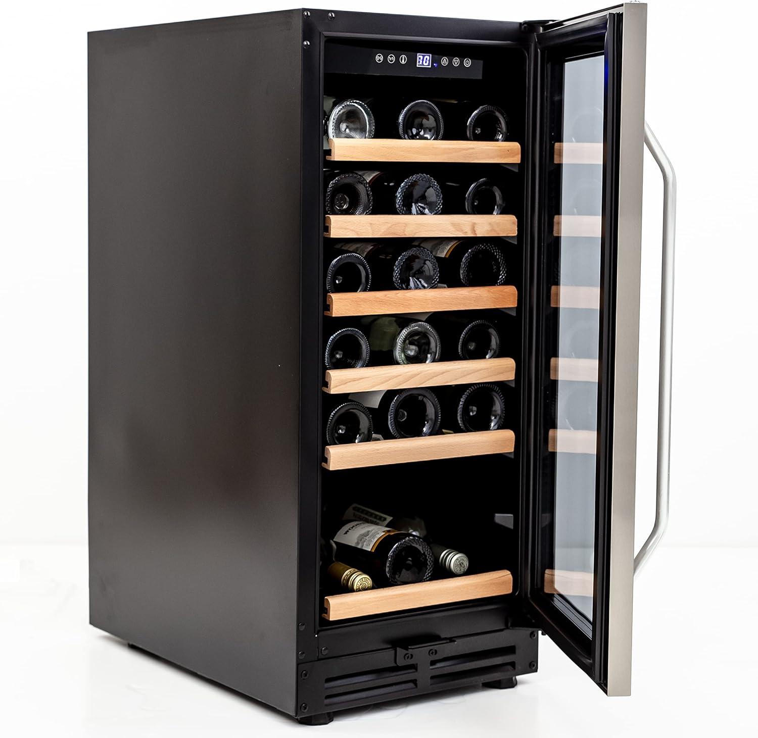 30 Bottle Wine Chiller, Black