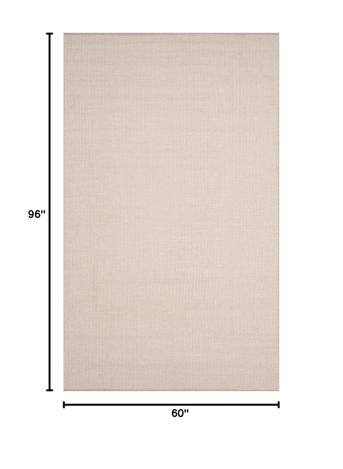Montauk MTK345 Hand Woven Indoor Area Rug - Ivory/Grey - 5'x8' - Safavieh