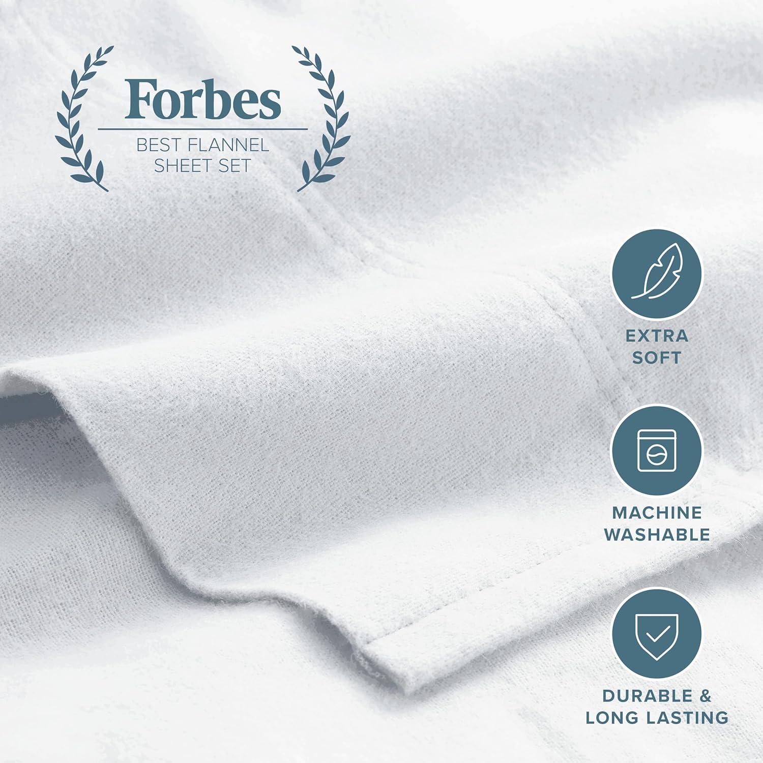 Bare Home Flannel Machine Woven Sheet Set