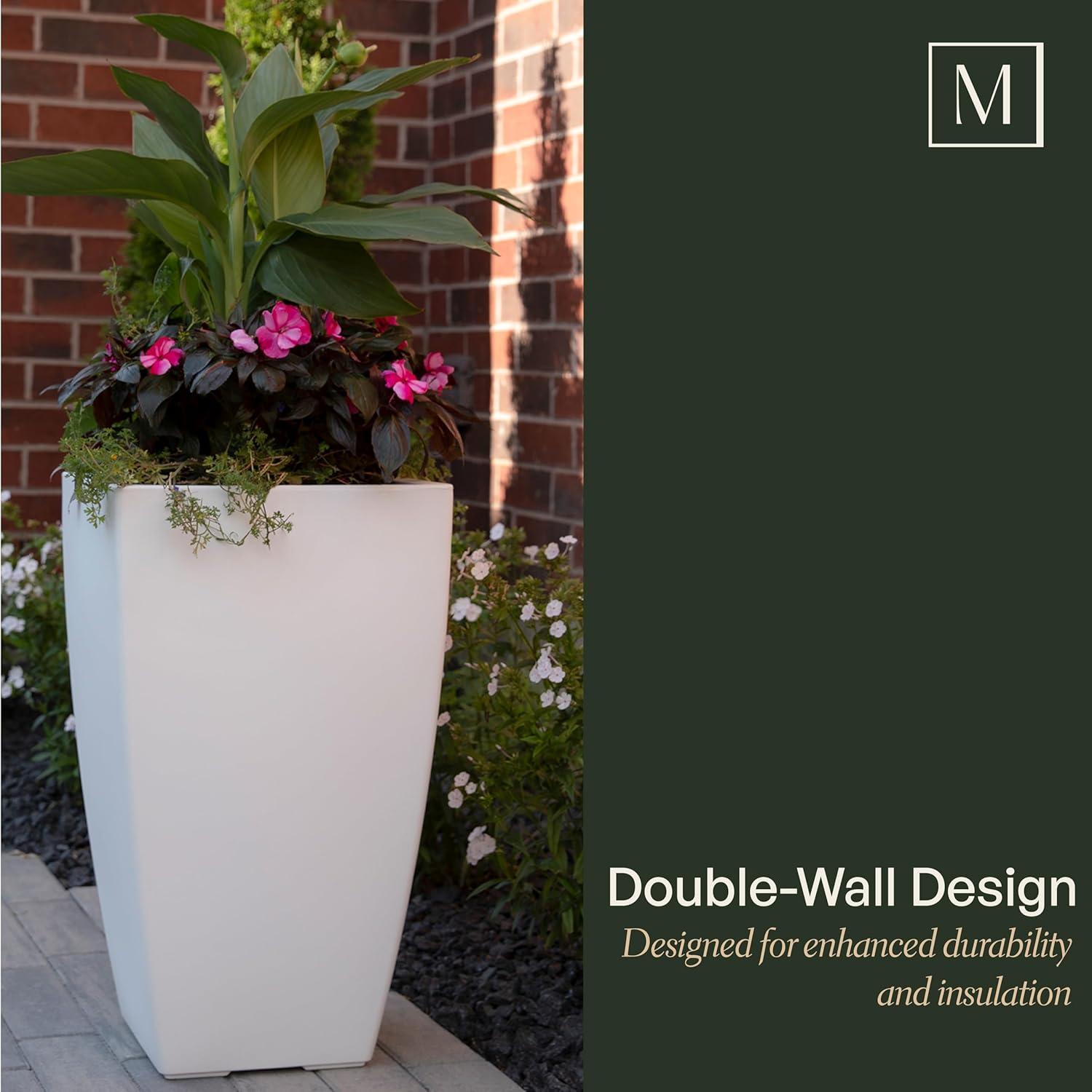 Mayne Inc. Vernamae  Resin Pot Planter With Water Reservoir
