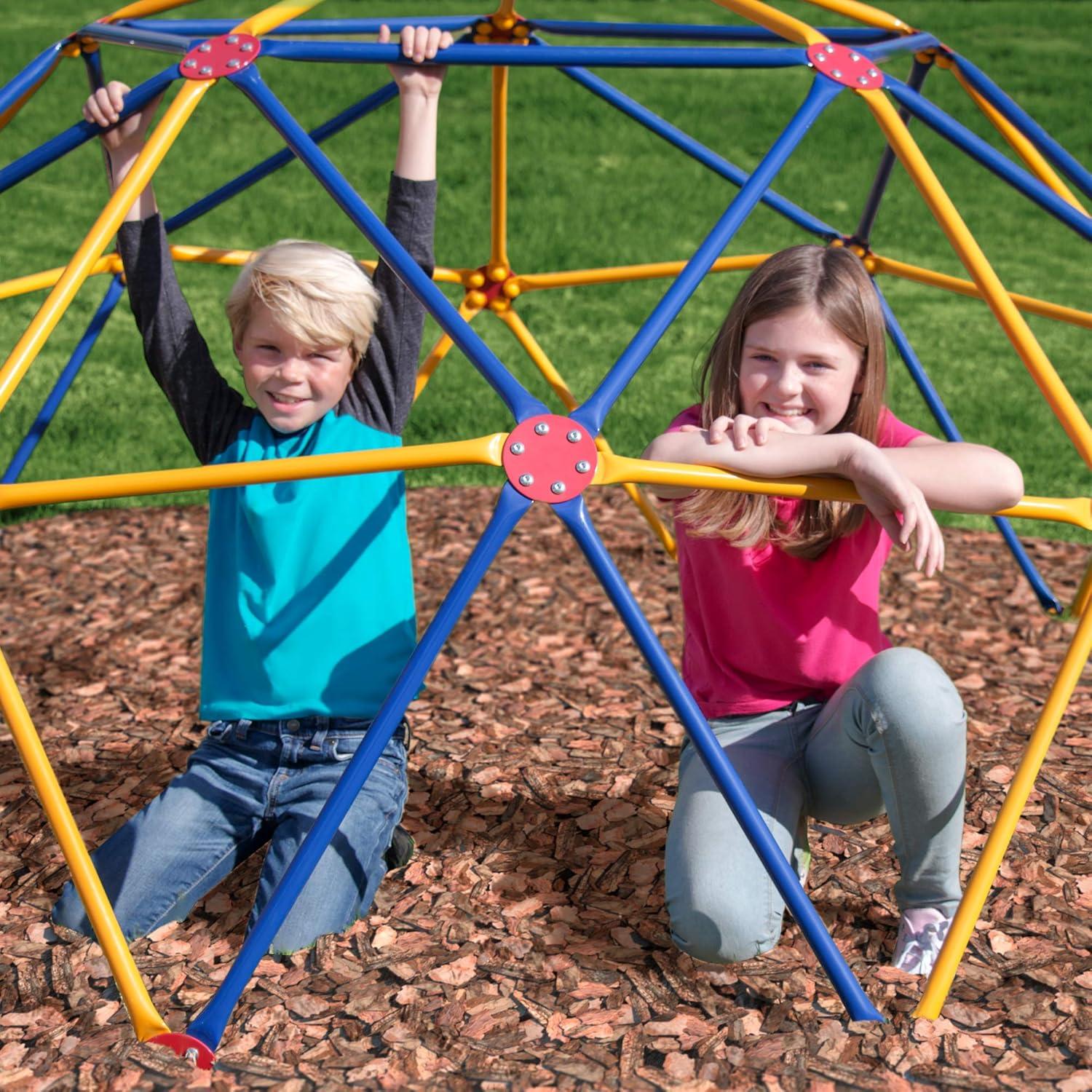 Impex Fitness GD-810 Easy Outdoor Kids Geodescent Space Dome Play Set, Ages 3 to 10, Supports Up to 1000 Pounds, Promotes Strength and Social Skills