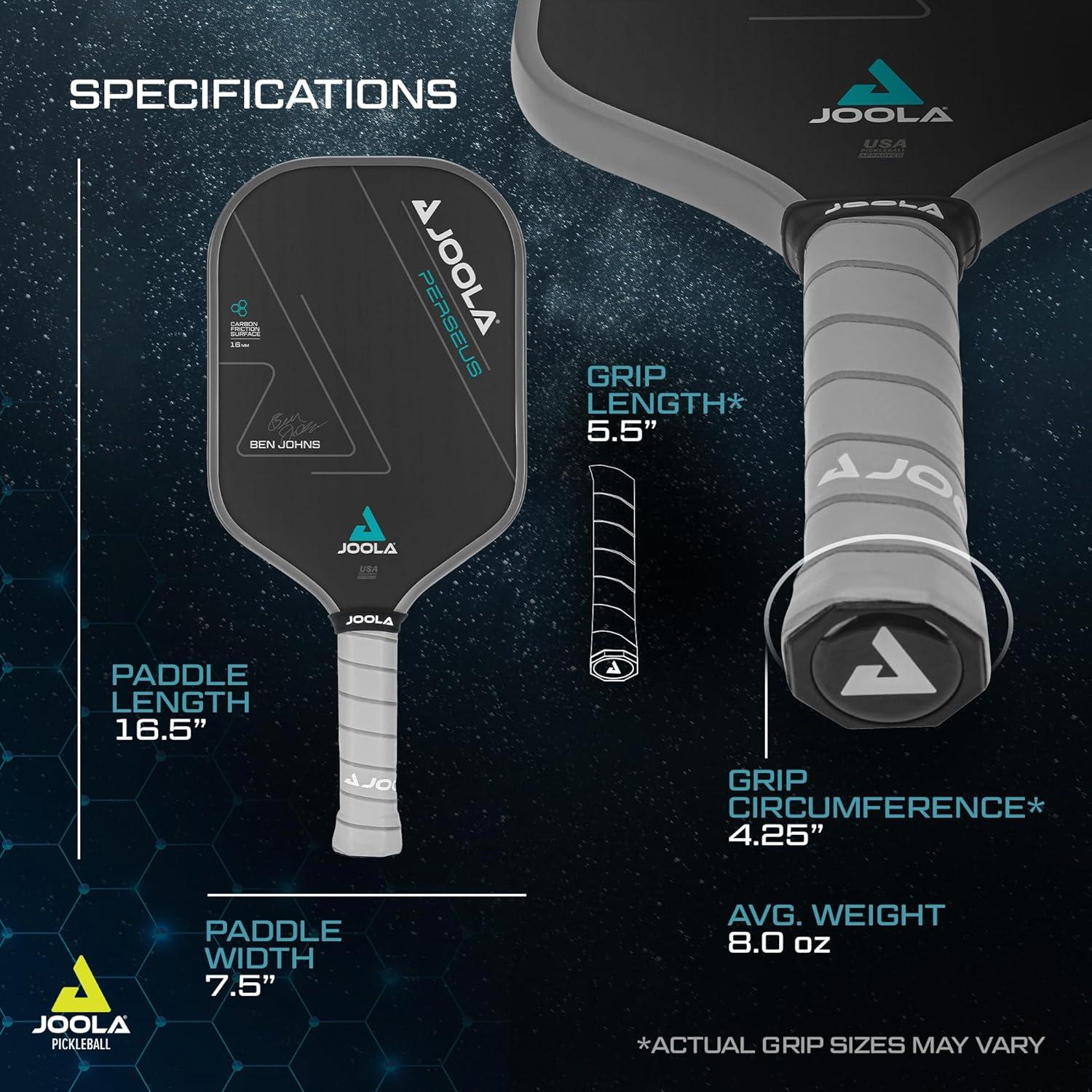 Joola Ben Johns Perseus CFS 16mm Pickleball Paddle