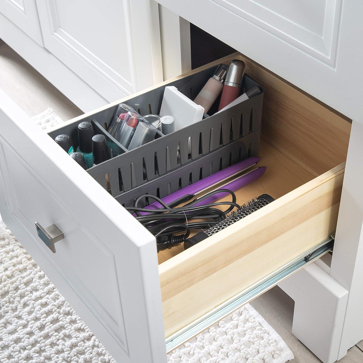 Simplify Adjustable Office Drawer Organizer (Set of 4)