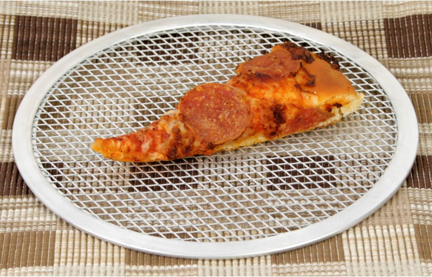 9-Inch Round Aluminum Seamless Rim Pizza Screen