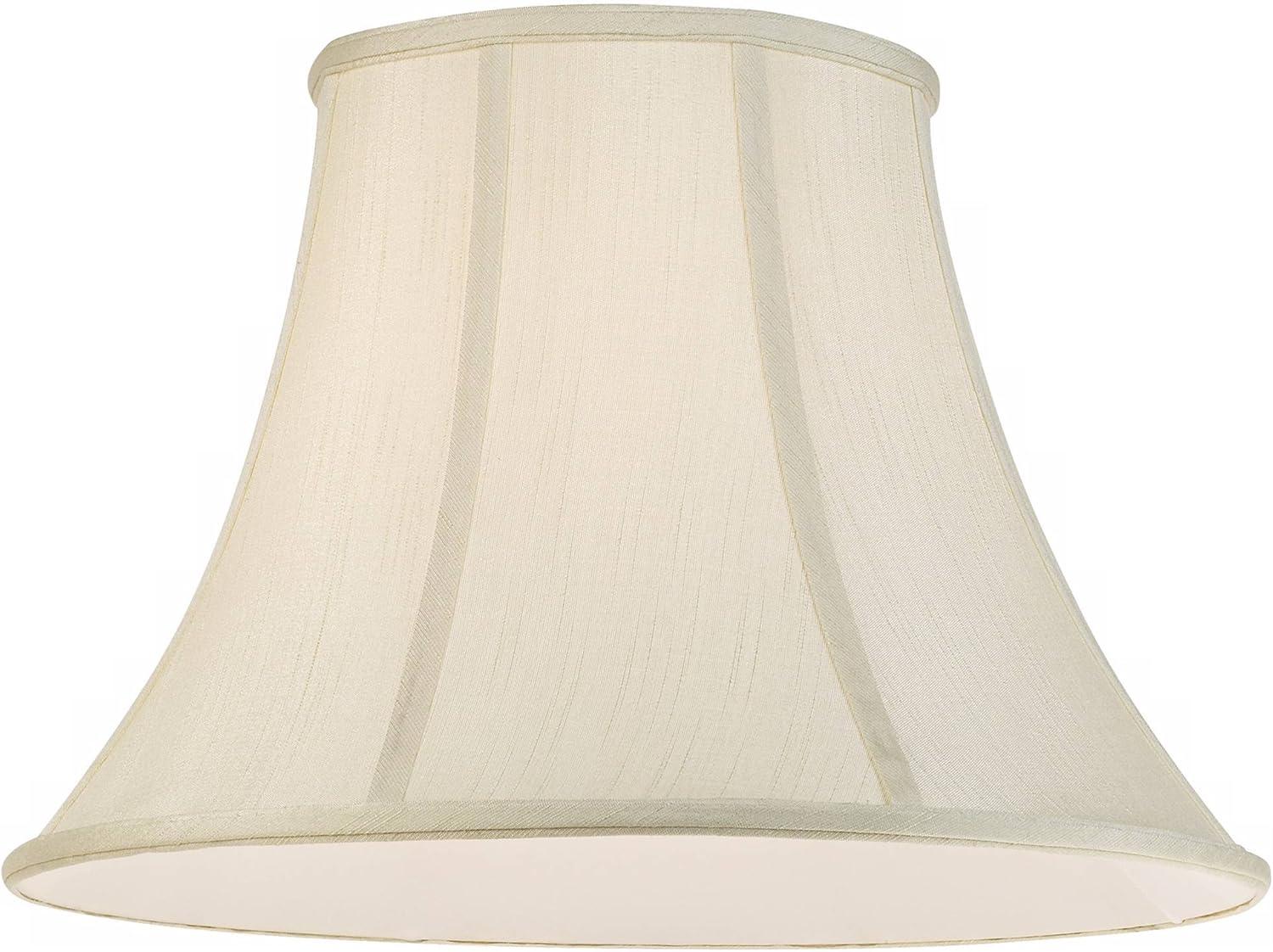 Creme Large Bell Lamp Shade with Brass Fitting