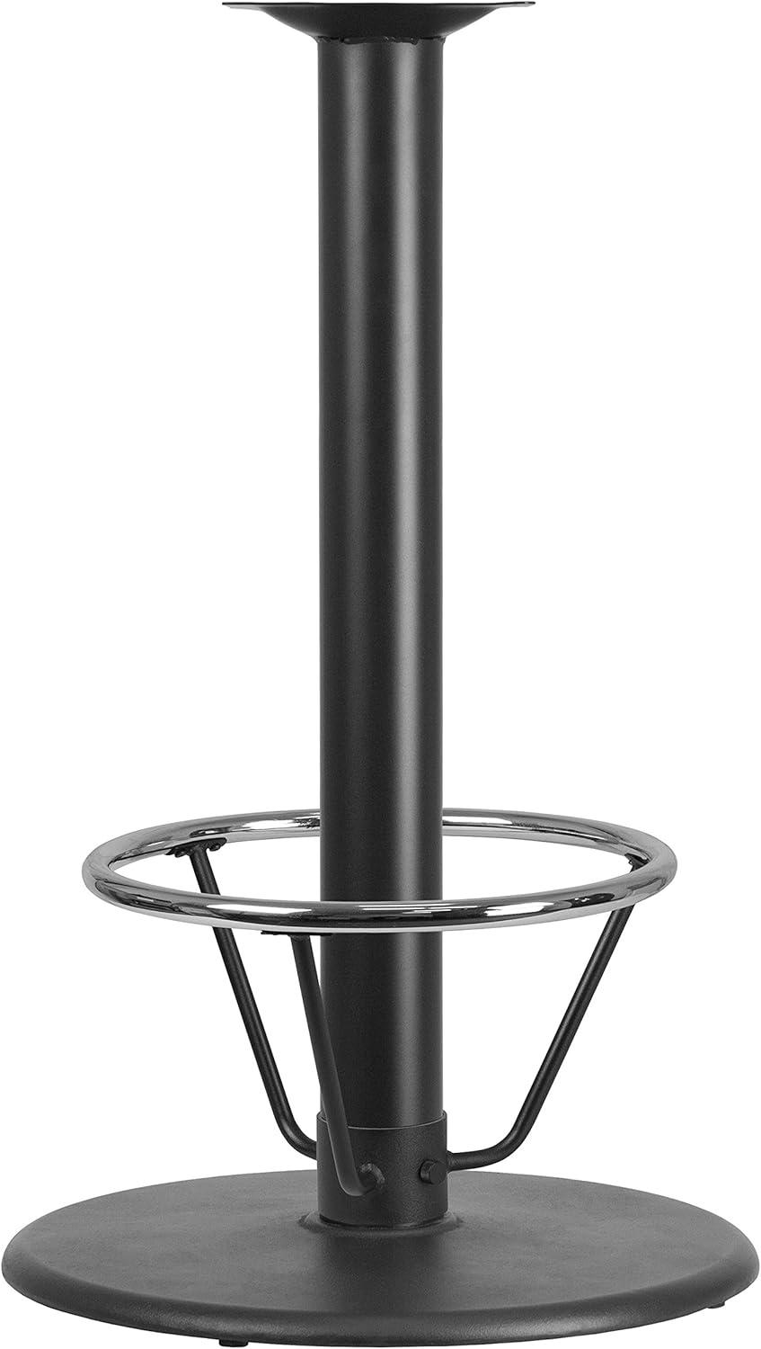 Flash Furniture Beverly 24" Round Restaurant Table Base with 4" Dia. Bar Height Column and Foot Ring