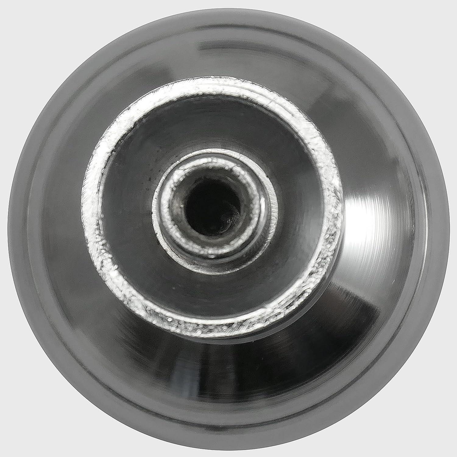 Polished Chrome Round Cabinet Knob with Mounting Hardware