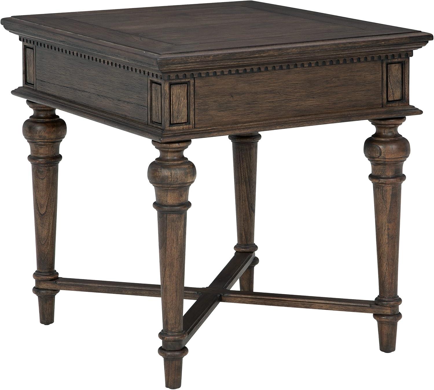 Hekman 25404 End Table W/ Drawer Wellington Java