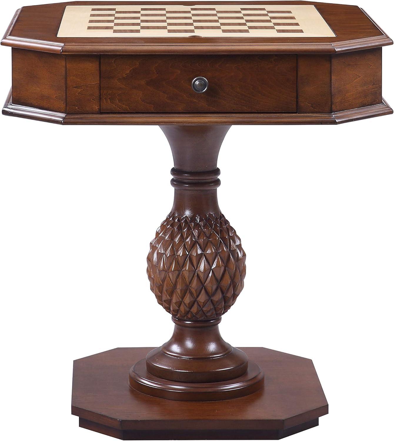 Cherry Game Table With 2 Drawer Cherry Traditional Wood