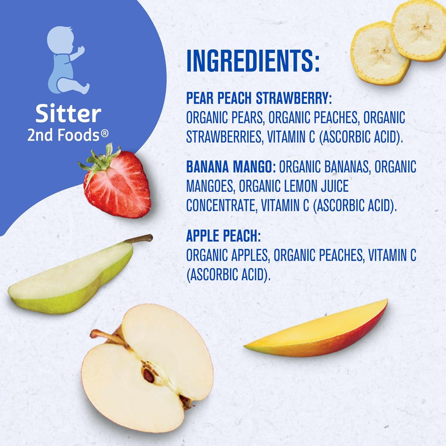 Gerber Stage 2 Organic Baby Food Pouches - Fruit & Veggie Value Pack - 3.5oz/9pk