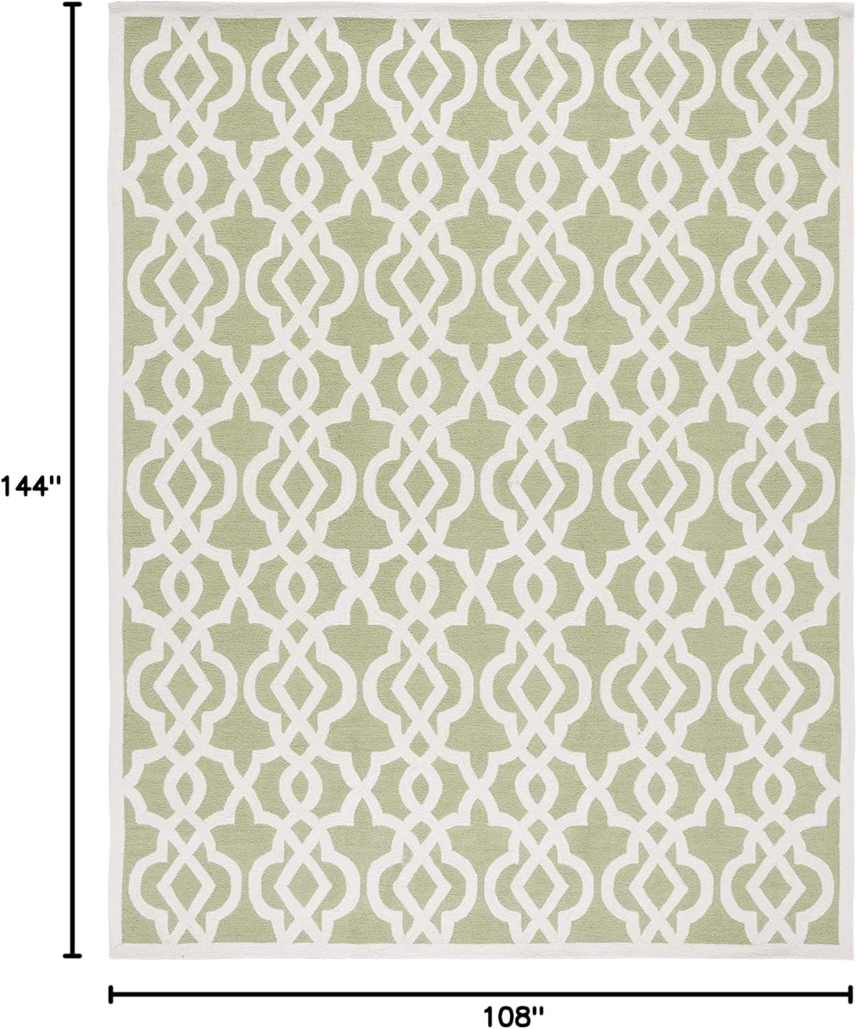 Four Seasons FRS466 Hand Tufted Area Rug - Seafoam/Ivory - 8'9"x11'9" - Safavieh.