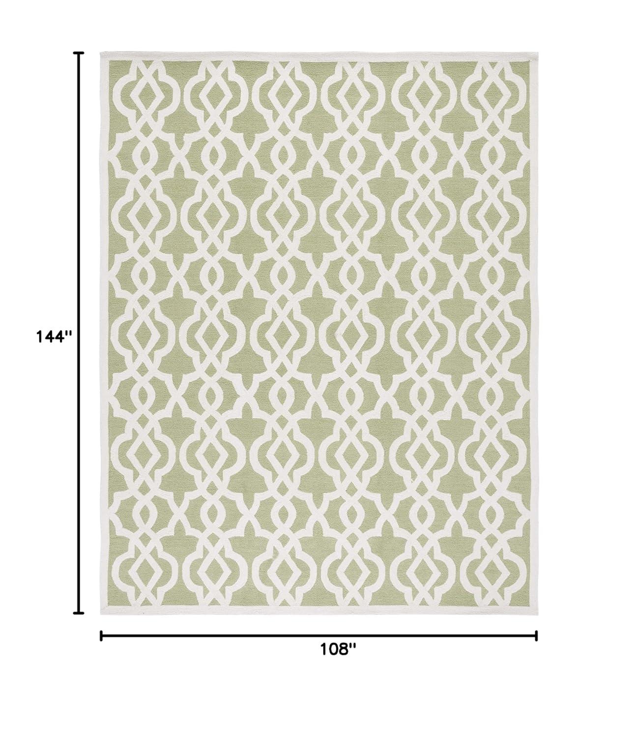 Four Seasons FRS466 Hand Tufted Area Rug - Seafoam/Ivory - 8'9"x11'9" - Safavieh.
