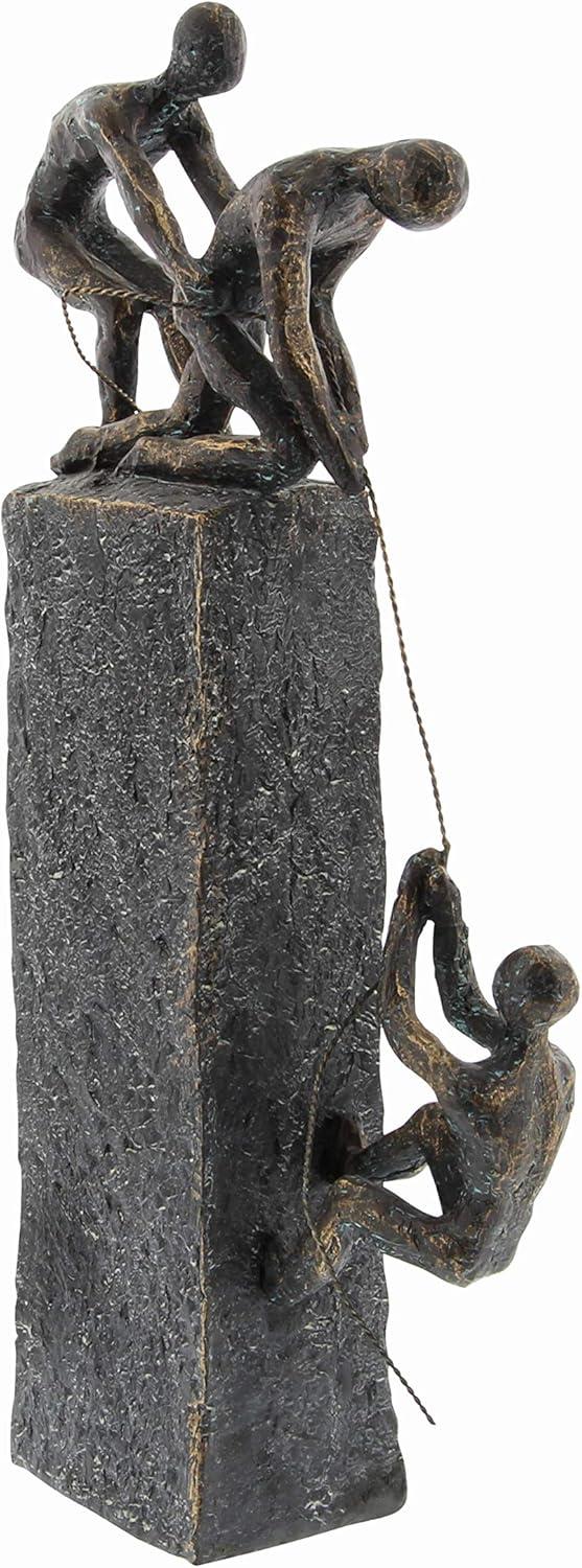 Studio 350 Gray Polystone Climbing People Sculpture