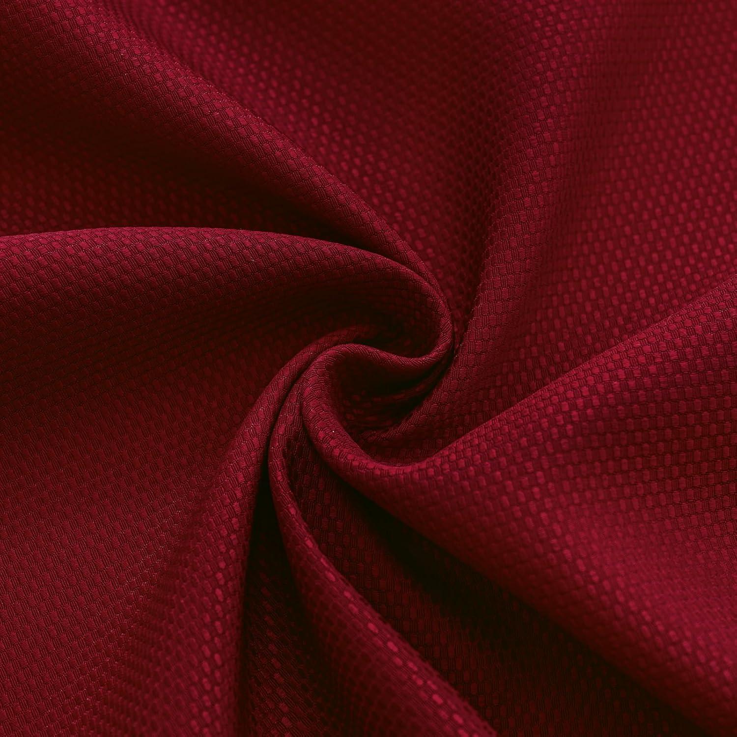 Softalker Linen Textured Rectangle Tablecloth,Waterproof Wipeable Farmhouse Burlap Table Cloth, Stain Resistant Wrinkle Free Table Covers for Kitchen Dining Holiday Party (60 x 84, Red)
