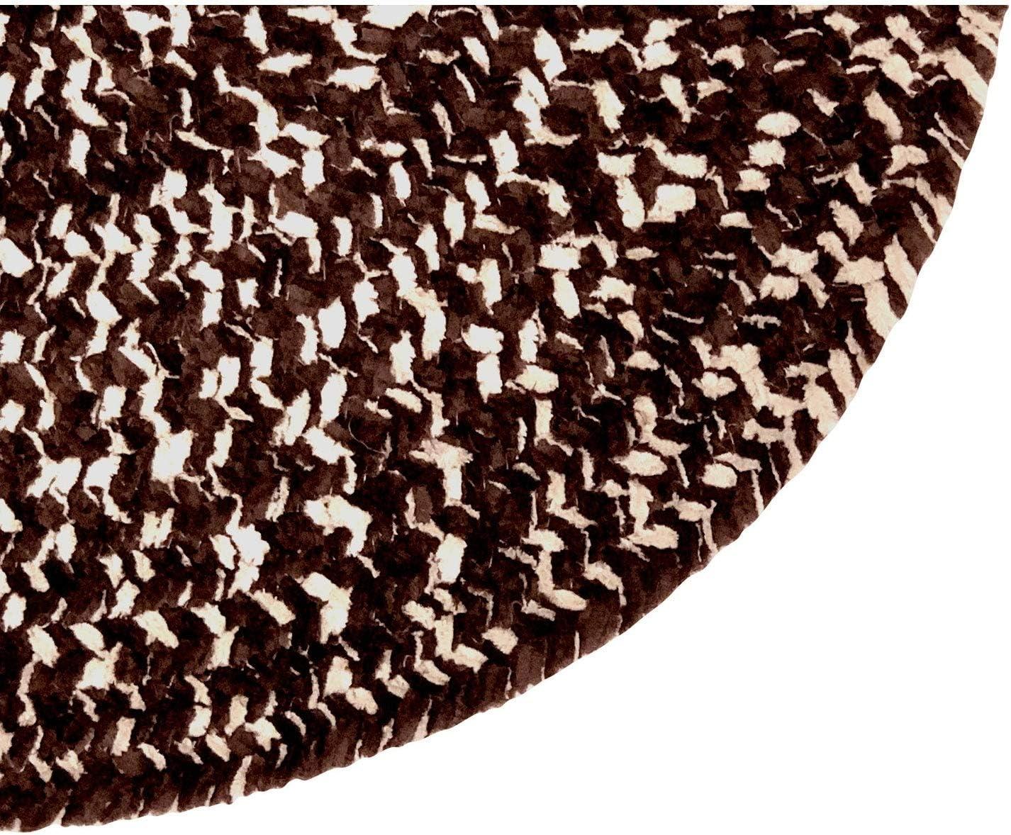 Better Trends Chenille Tweed Braid Reversible Indoor Area Utility Rug 100% Polyester, 30" x 50" Oval, Diluth & Emerald