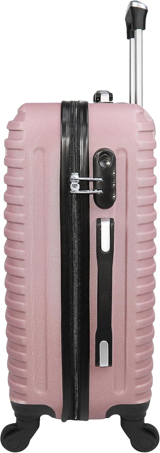 Dejuno Craft Hardside 3-Piece Spinner Luggage Set - Blush