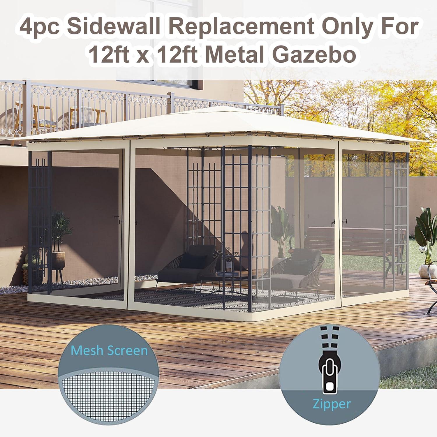 Outsunny Outsunny Fabric Screen for Gazebo