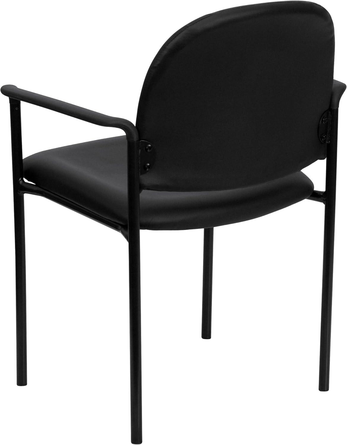 Prather Tania Comfort Vinyl Upholstered Stackable Side Reception Chair by Flash Furniture