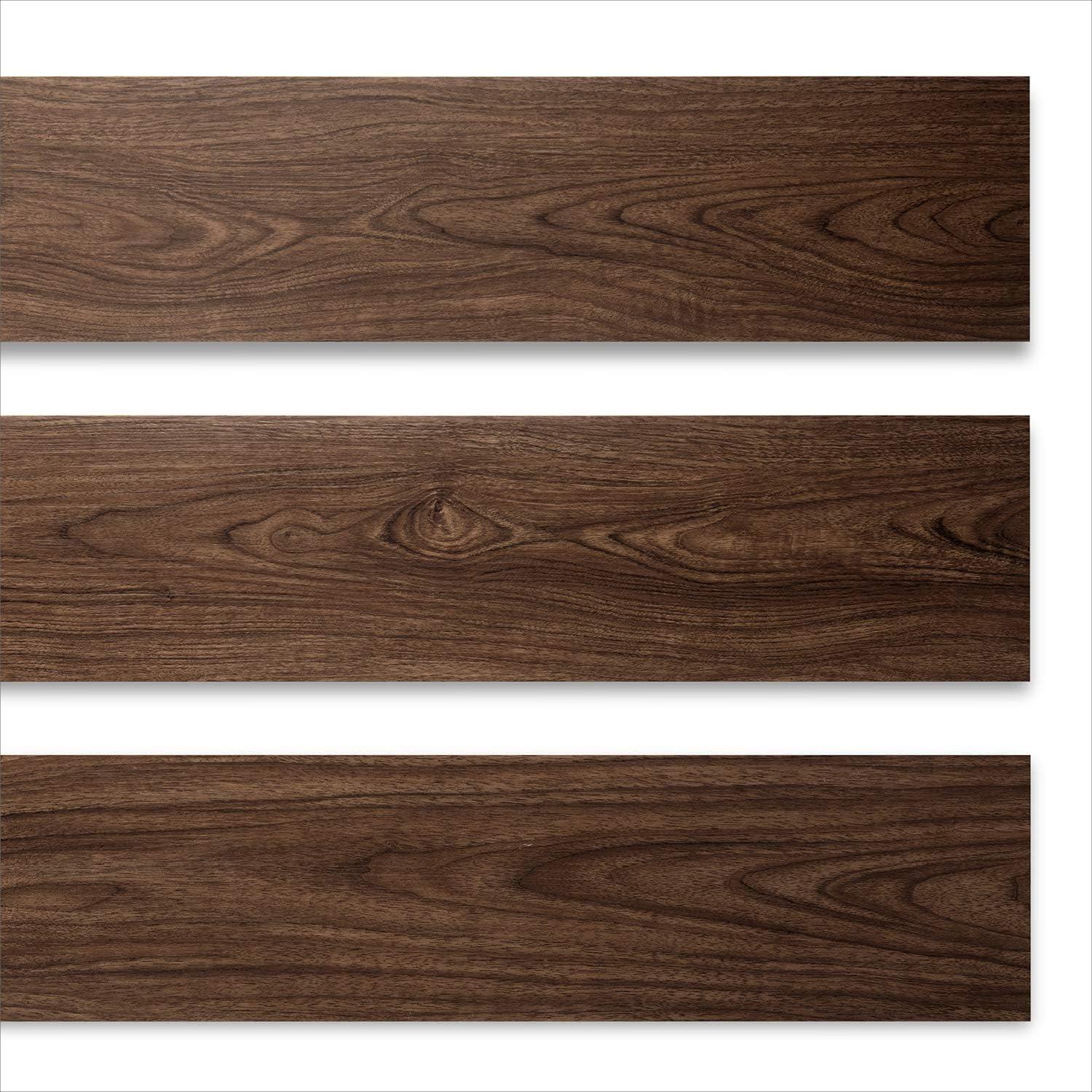 Lucida Surfaces BaseCore Chestnut Peel and Stick Vinyl Flooring Wood Look Planks 12 Pack (18sqft/Case)