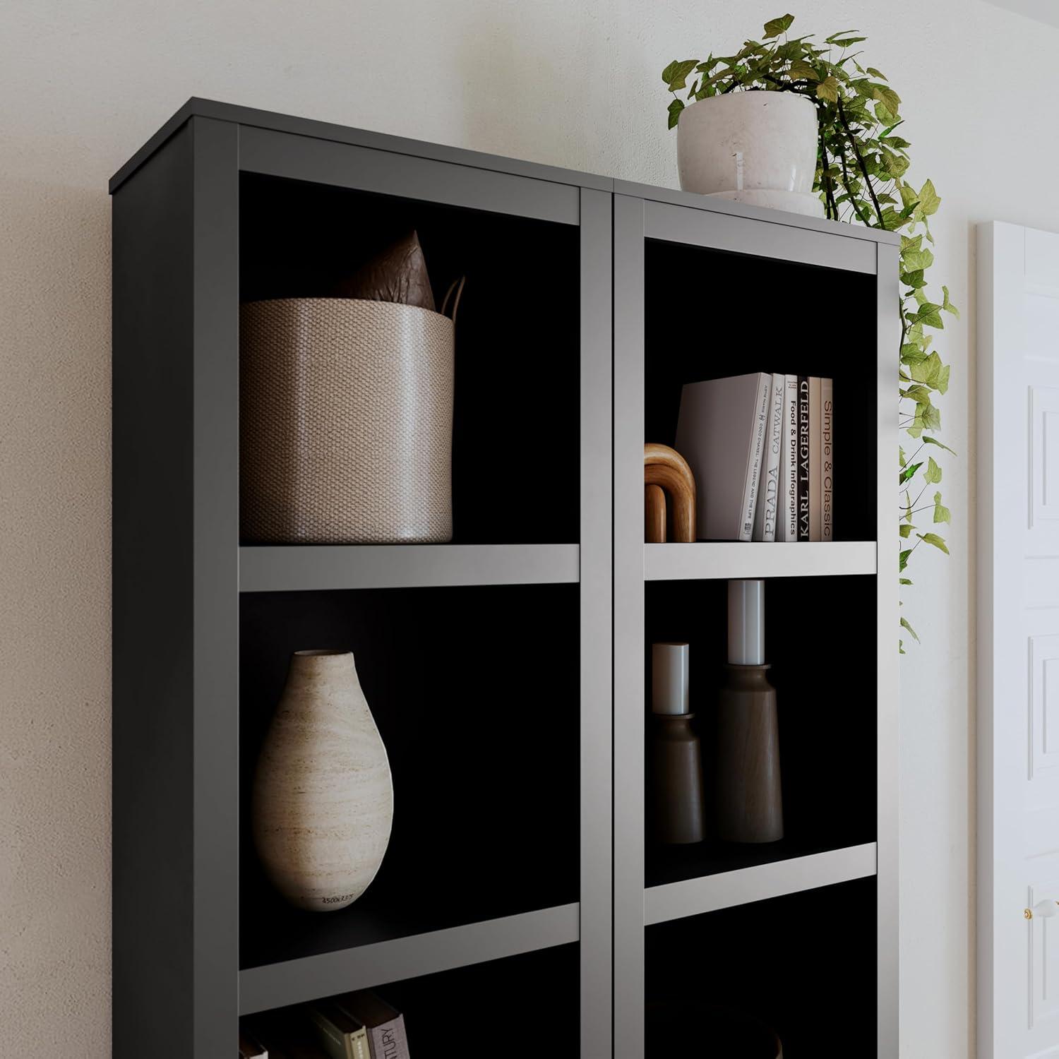 Prepac Tall 6-Shelf Bookcase, Drifted Gray