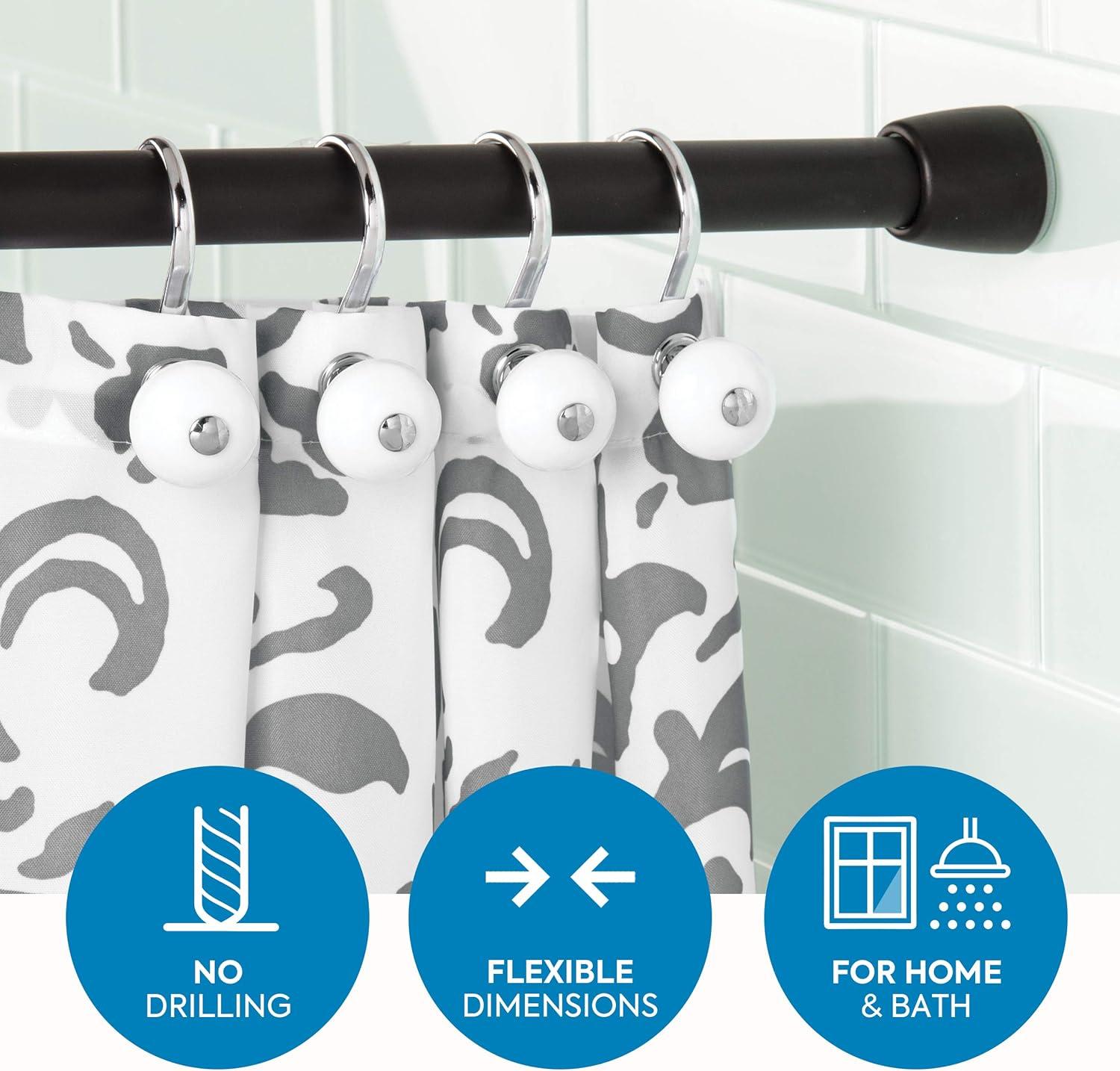 iDesign 26'' Straight Tension Shower Curtain Rod