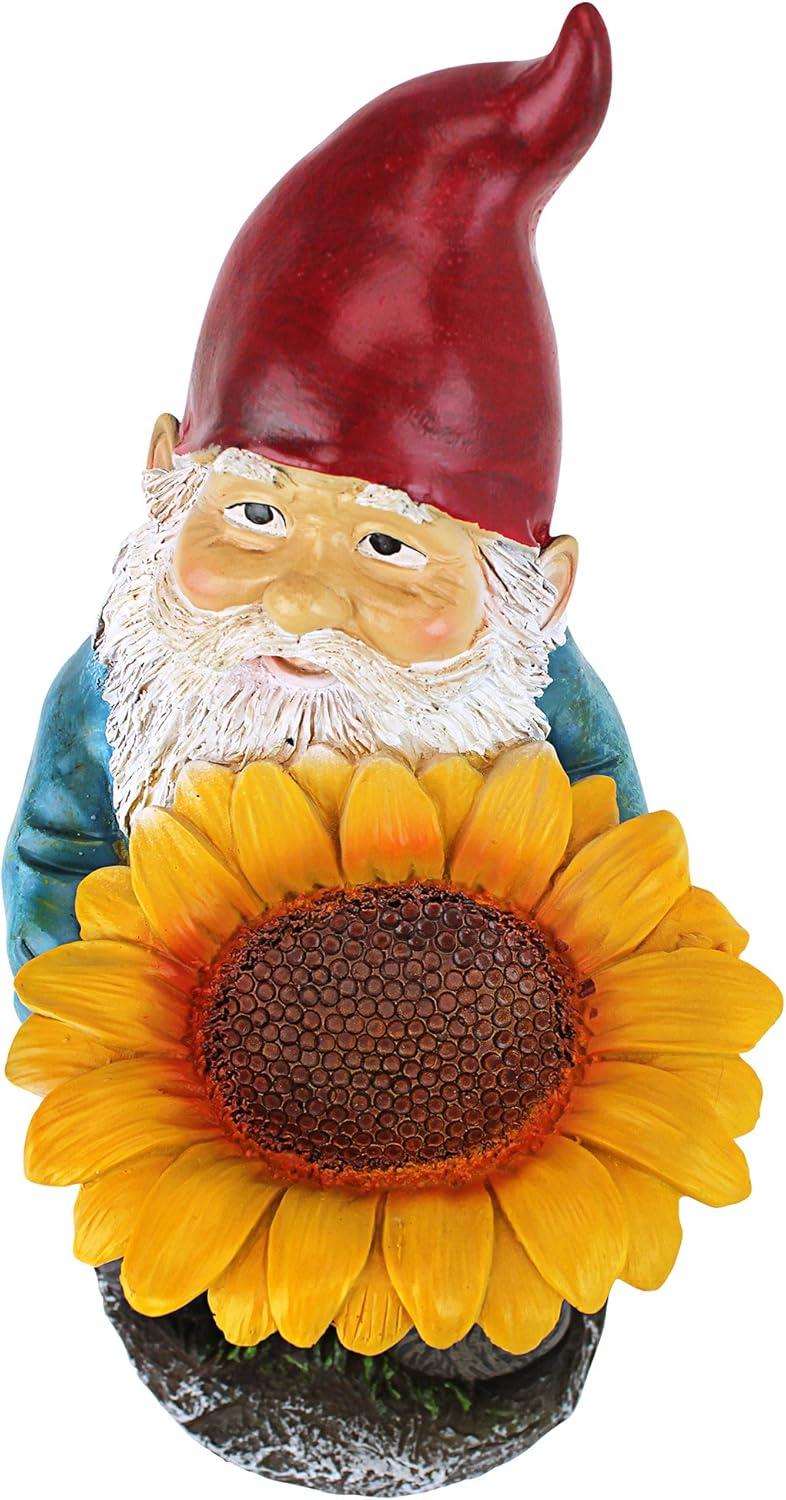 Garden Gnomes Sunflower Sandra Statue