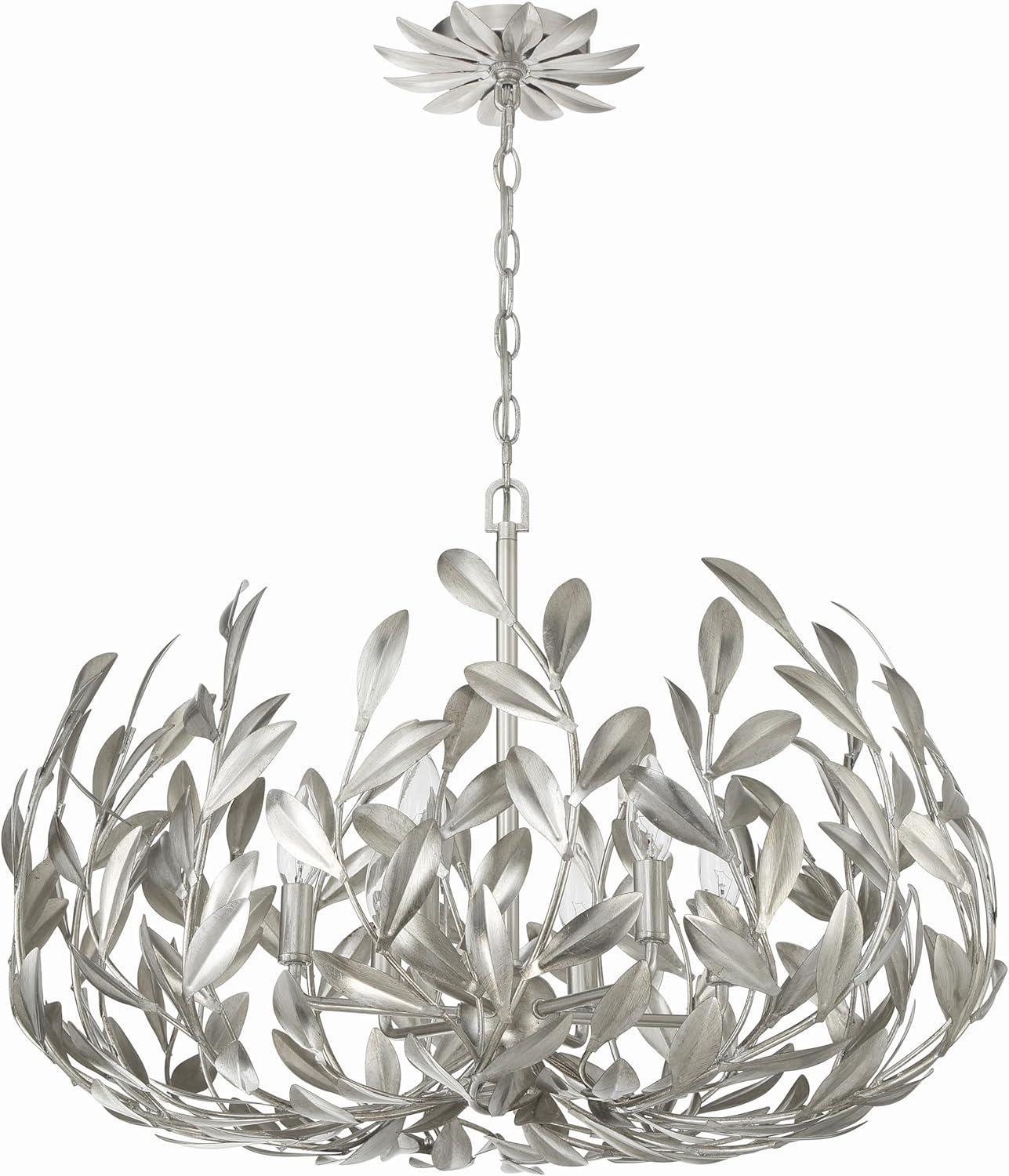 Crystorama Lighting Broche 6 - Light Chandelier in  Antique Silver