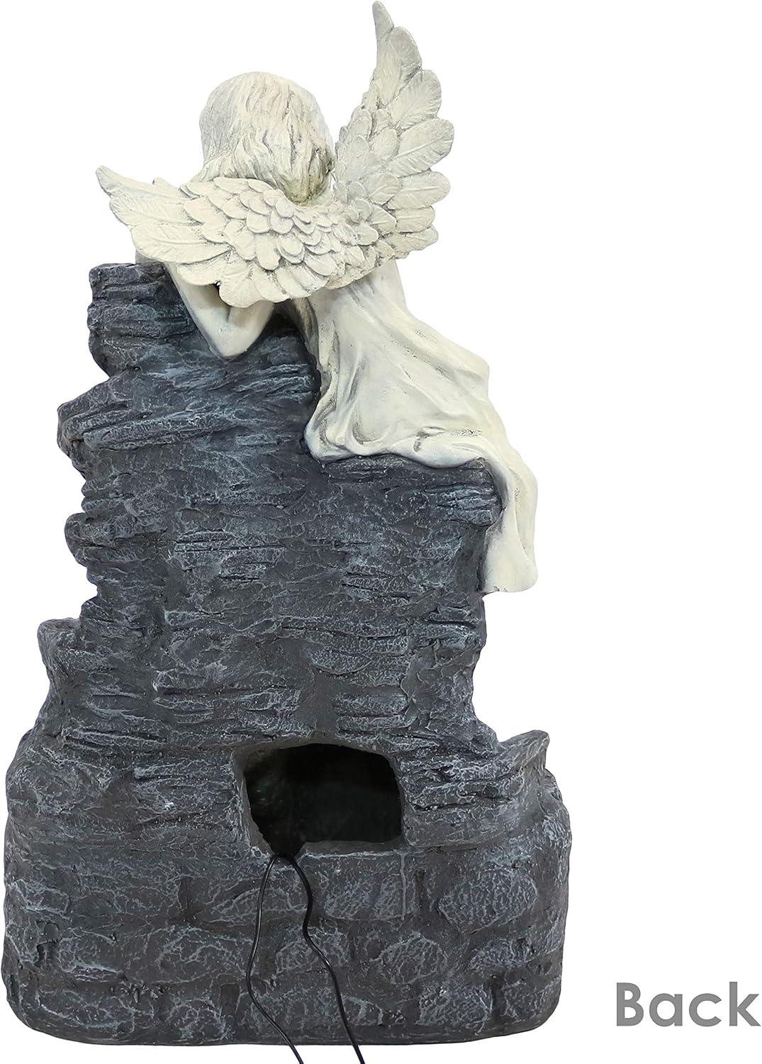 Jaliyah Weather Resistant Floor Fountain with Light