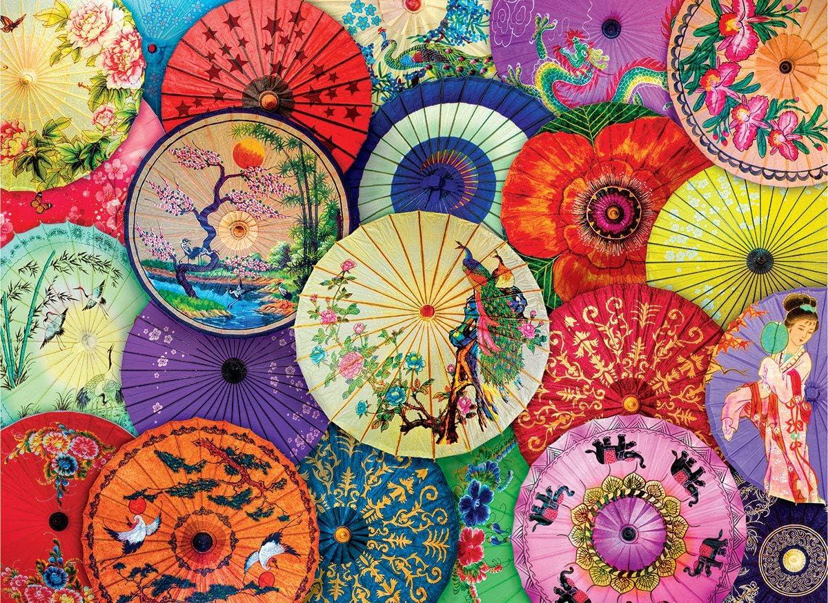 Asian Oil Paper Umbrellas 1000-Piece Puzzle