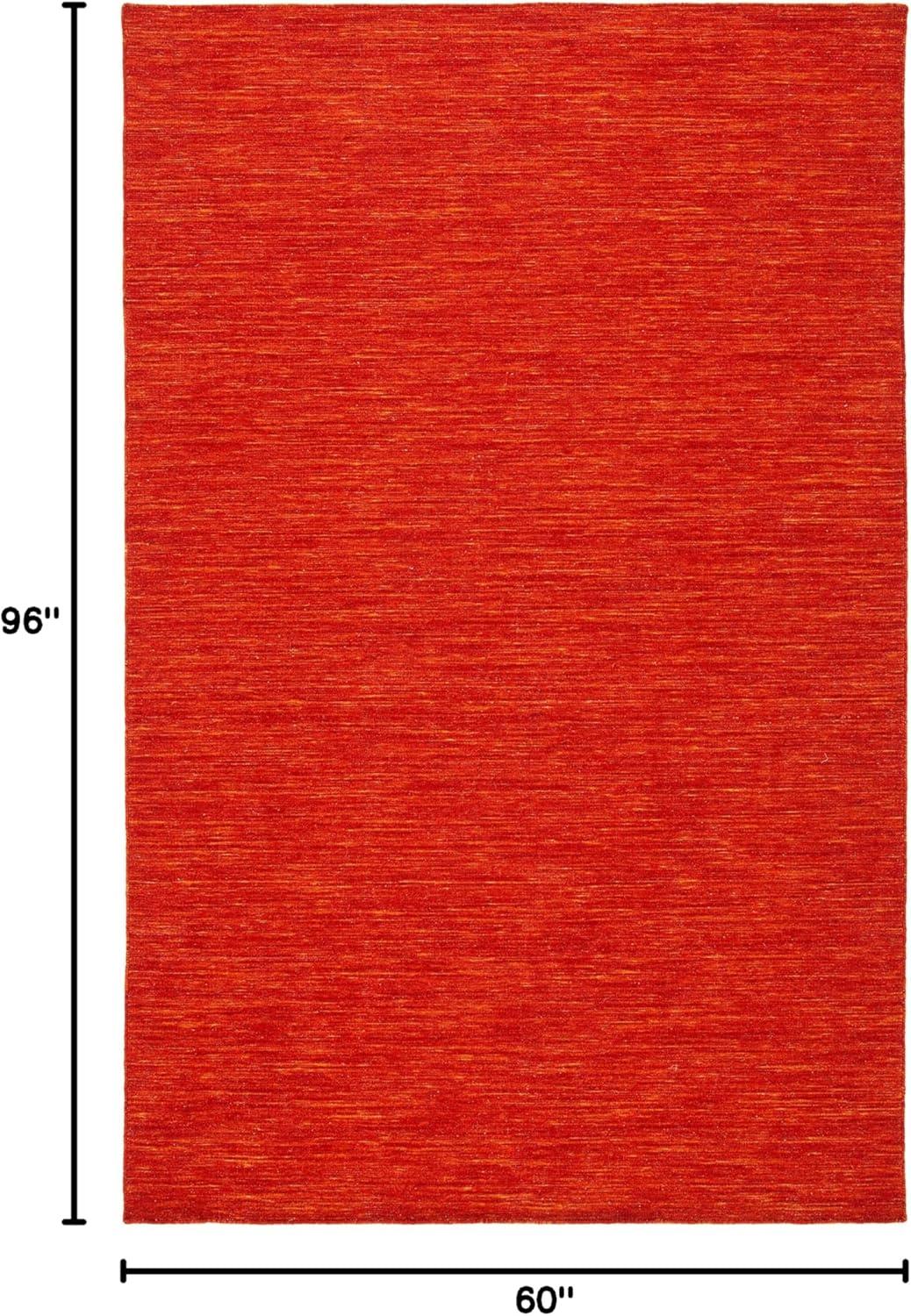 Kilim KLM850 Hand Loomed Area Rug - Red/Rust - 5'x8' - Safavieh