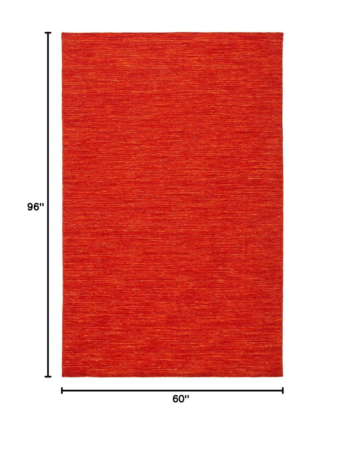 Kilim KLM850 Hand Loomed Area Rug - Red/Rust - 5'x8' - Safavieh