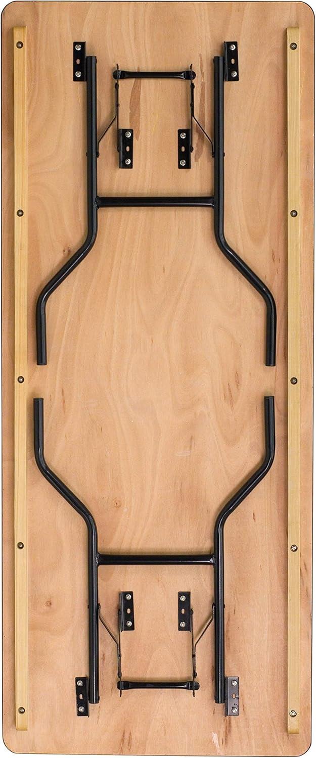 Flash Furniture Wofford Rectangular Wooden Folding Training and Event Table
