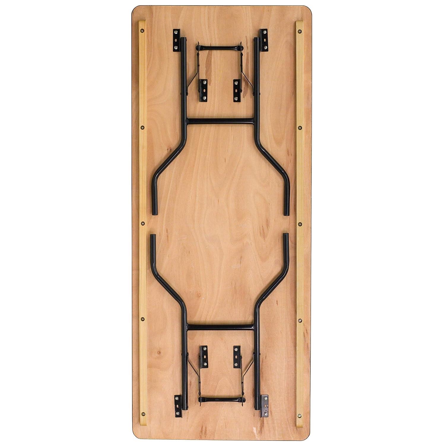 Flash Furniture Wofford Rectangular Wooden Folding Training and Event Table