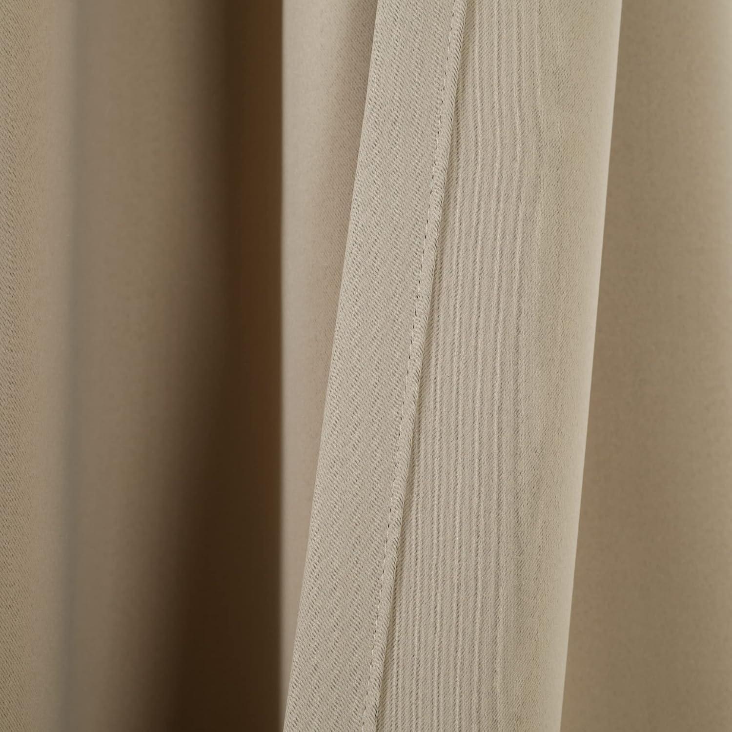 Insulated Polyester Blackout Curtain Pair