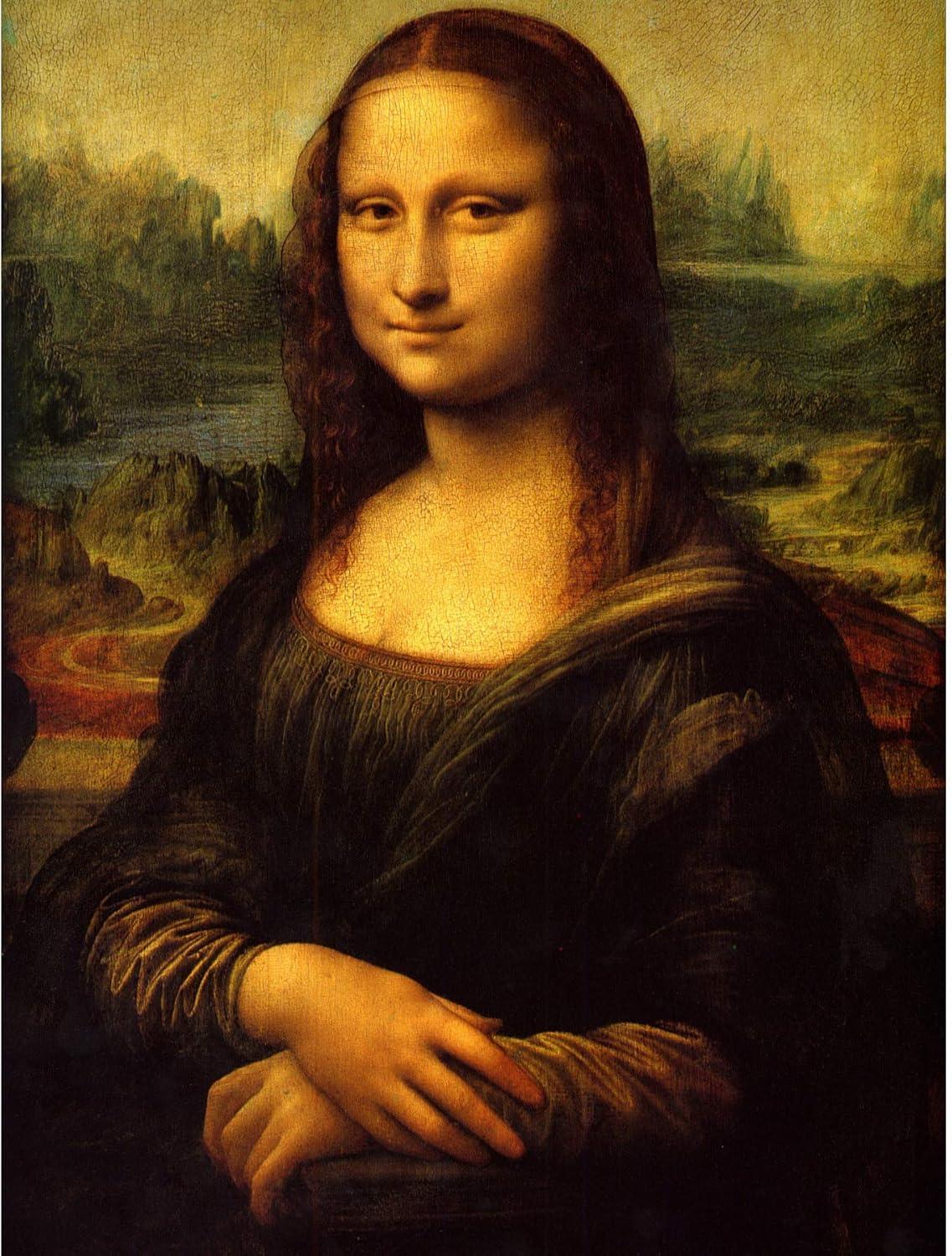 Old Master Painting Leonardo Da Vinci Mona Lisa La Gioconda Reproduction Print Unframed Wall Art Print Poster Home Decor