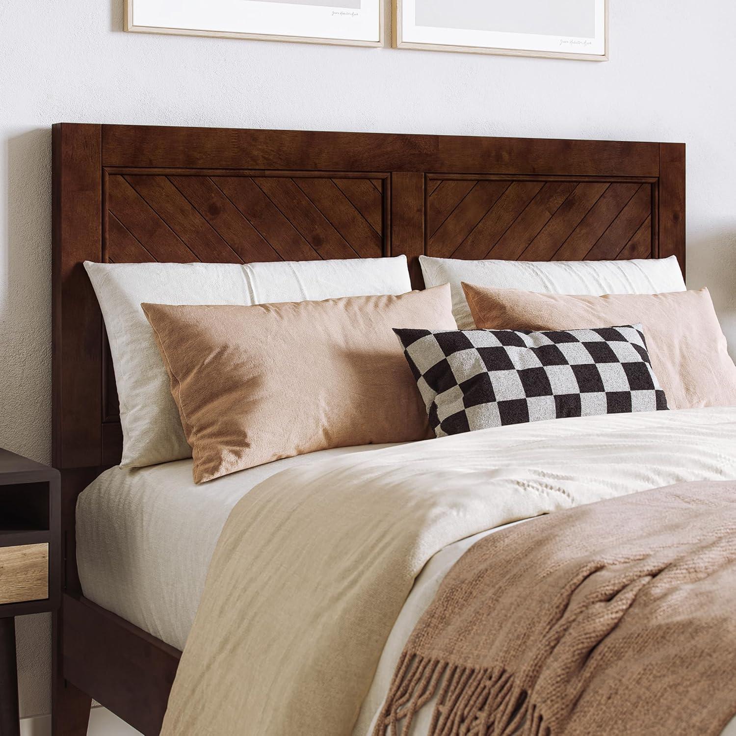AFI Furnishings Berkshire Twin Solid Wood Low Profile Platform Bed in Walnut