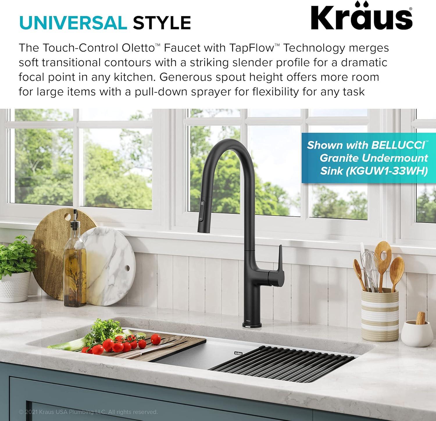 Pull Down Touch Single Handle Kitchen Faucet