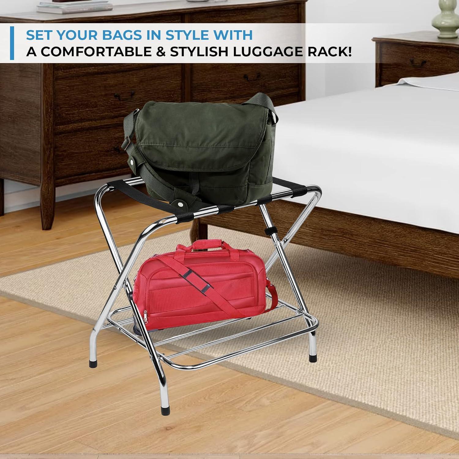 Folding Metal Luggage Rack